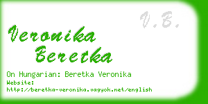 veronika beretka business card